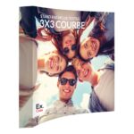 STAND PARAPLUIE TEXTILE 3x3 COURBE