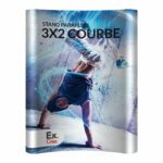 STAND PARAPLUIE 3x2 PVC COURBE