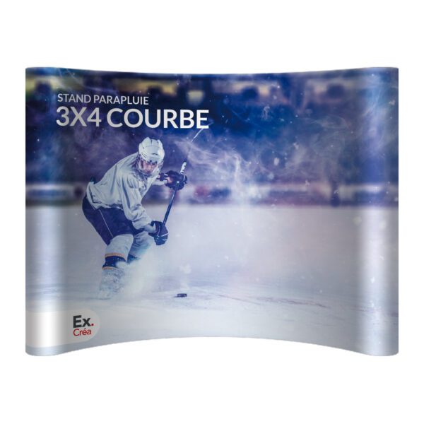 STAND-PARAPLUIE 3x4 PVC COURBE – Image 1
