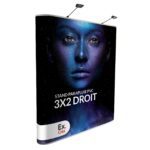 STAND PARAPLUIE 3x2 PVC DROIT
