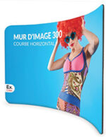 MUR D'IMAGE COURBE HORIZONTAL 300 cm