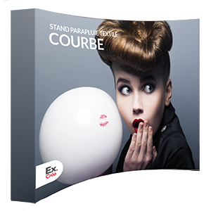 STAND TEXTILE COURBE VIGNETTE